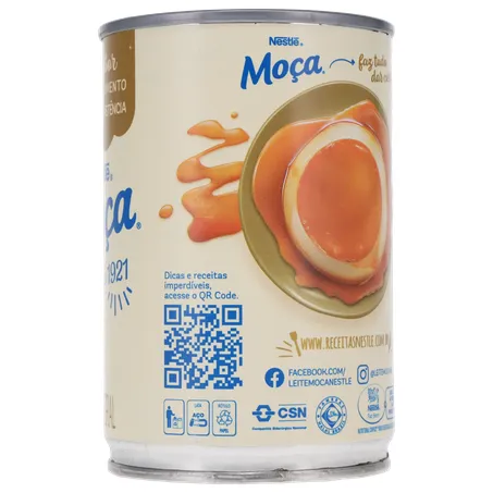 ⭐︎moca⭐︎ Leite Condensado Nestlé Moça Integral Caixa 395gr | Viezzer
