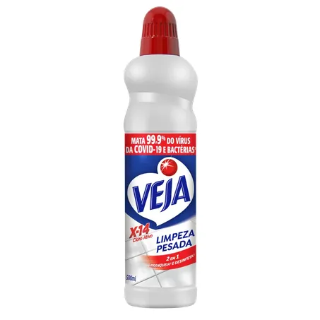 Limpador Veja Limpeza Pesada X-14 cloro ativo 500ml