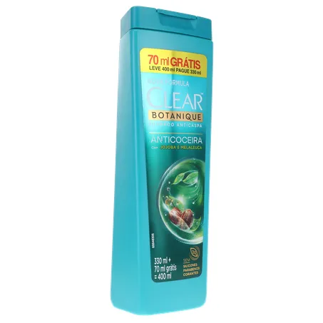 SHAMPOO ANTICASPA CLEAR ANTICOCEIRA L400ML P330ML 360-33