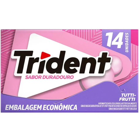 Chicle trident 14s tutti-frutti un