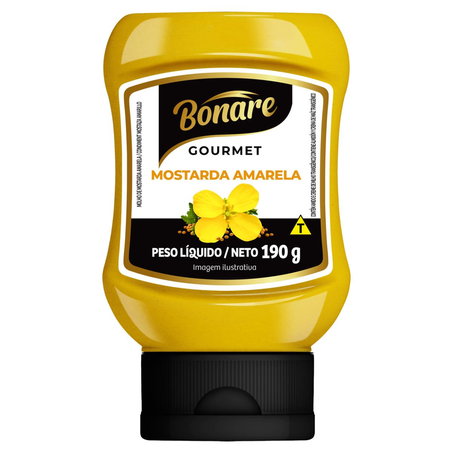 Mostarda Bonare 190g - Amarela