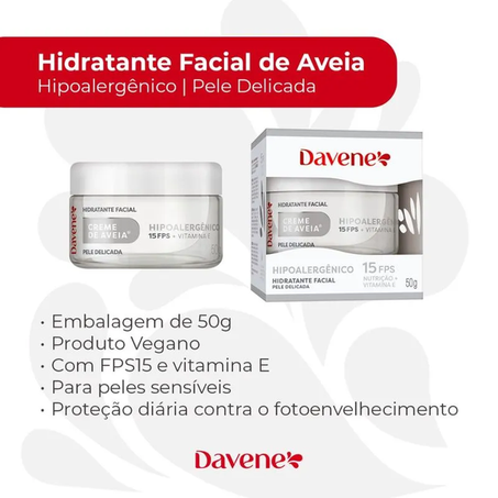 CREME DE AVEIA DAVENE HIPOALERGÊNICO 50G 360-2