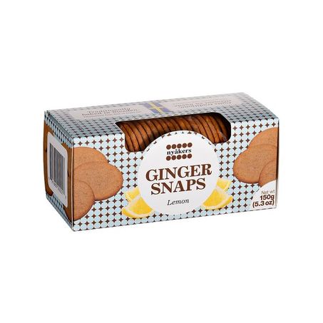 Biscoito ginger snaps limão nyakers 150g