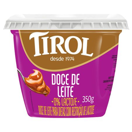DOCE DE LEITE TIROL ZER LACT 350G