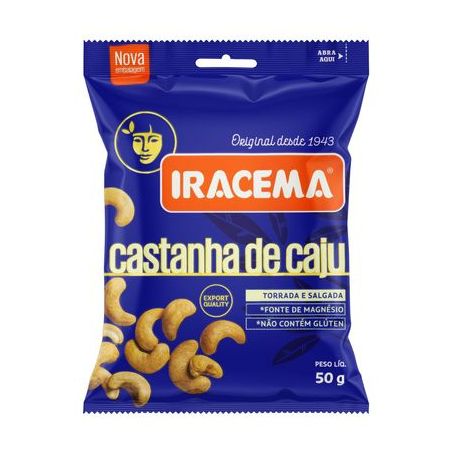CASTANHAS DE CAJU IRACEMA 50 GR                   