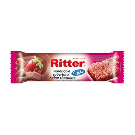 Barra de cereal ritter morango e chocolate 25g