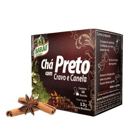 Cha barao 13g preto/cravo/canela