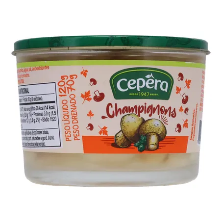 Cogumelos em conserva cepêra champignon 360-34