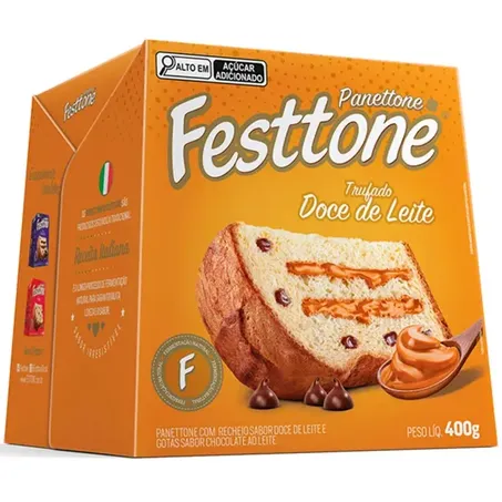 Panettone festtone trufado doce de leite 400g