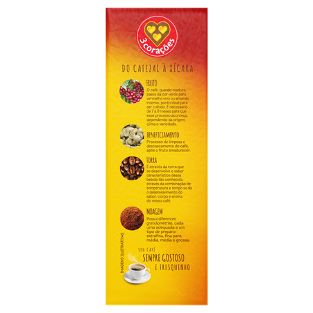 Café 3 Corações Tradicional Vácuo 250g 360-2