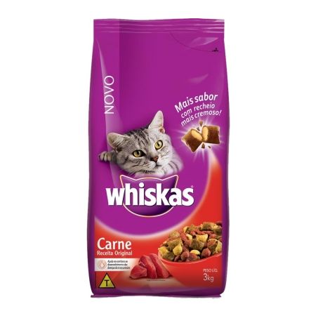 Ração gatos carne whiskas 2.7kg