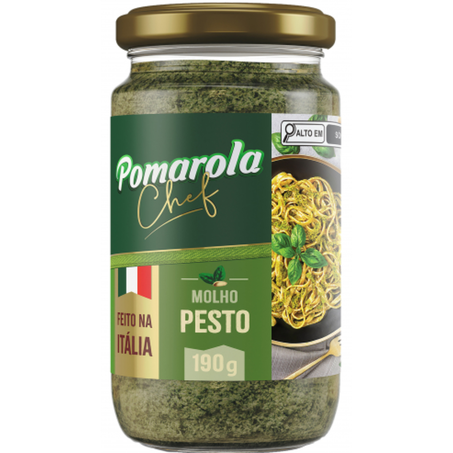 Molho pesto pomarola chef vd 300g-feito na italia-