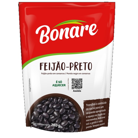 Feijão Preto Pronto Bonare 380G