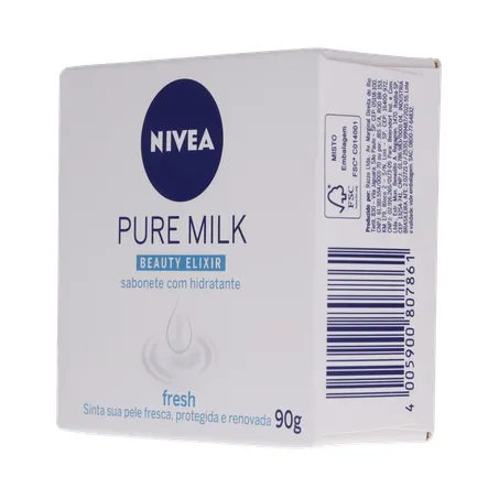 Sabonete nivea hidratante pure milk fresh caixa 90g 360-5