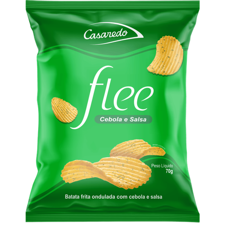 Batata flee ondulada cebola salsa 70g