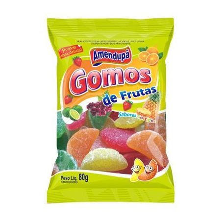 Goma amendupa gomos frutas sort 80g