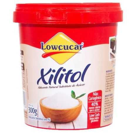 Adocante Em Po Xilitol Lowcucar 300g