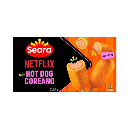 Mini Hot Dog Seara Netflix Coreano 245g