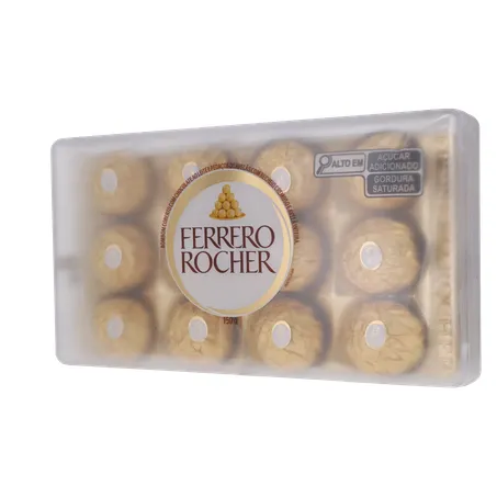 Chocolate Ferrero Rocher com 12 Unidades 150G 360-3