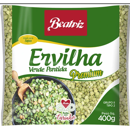 Ervilha verde partida t2 beatriz 400g premium