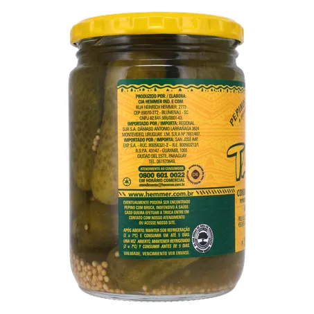 Pepino em Conserva Tauá 300g - Suave - Vidro 360-3
