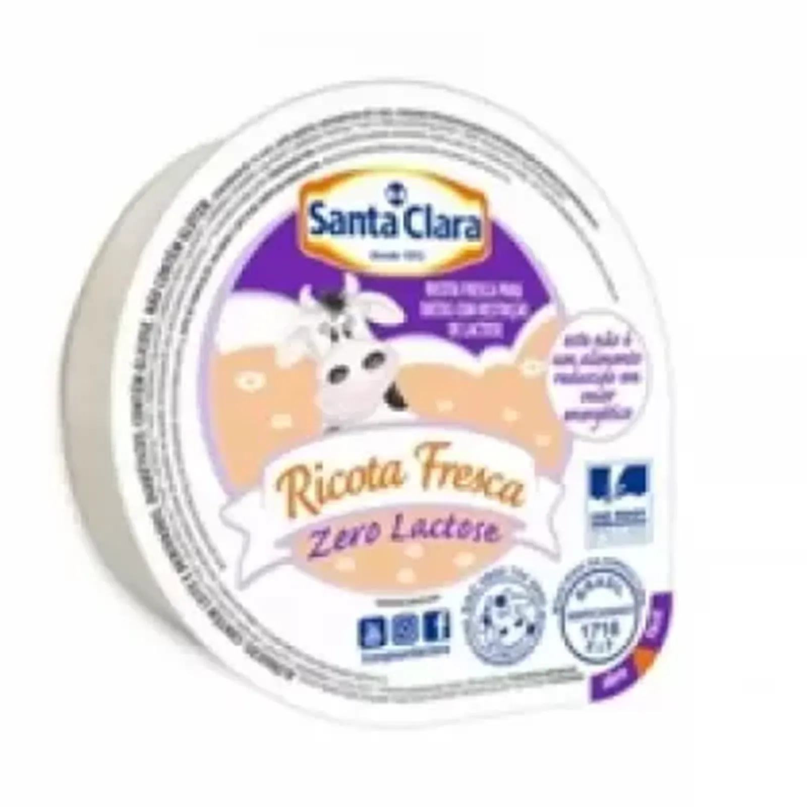 Ricota Fresca Sem Lactose Santa Clara kg