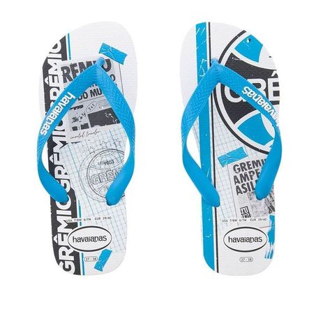 SANDALIA HAVAIANAS 37/38 TOP TIMES GREMIO BRANCO  