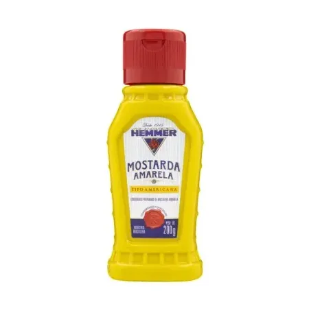 Mostarda Amarela Hemmer Tipo Americana Squeeze 200gr
