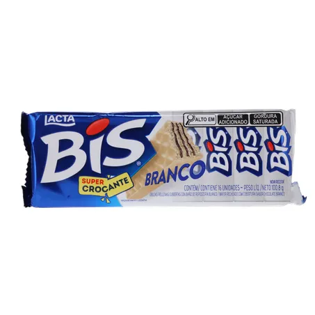 Chocolate Wafer Bis Lacta Branco 100,8g 360-0
