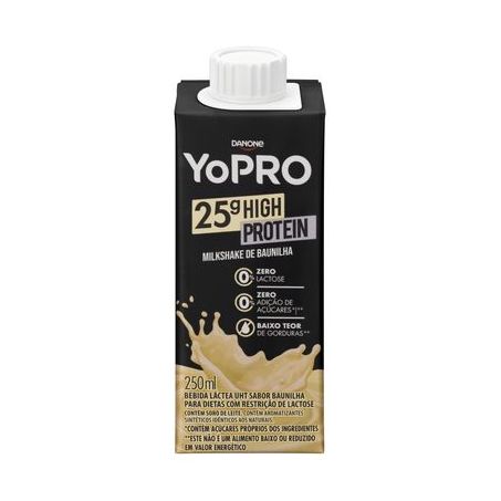 Bebida Láctea Danone Yopro Whey 25g Baunilha Tp 250 Ml