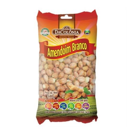 AMENDOIM DA COLONIA 500G CRU GRAUDO