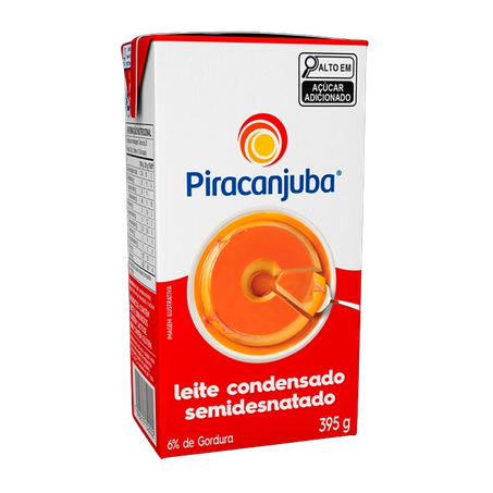 LEITE CONDENSADO PIRACANJUBA SEMIDESNATADO 395G