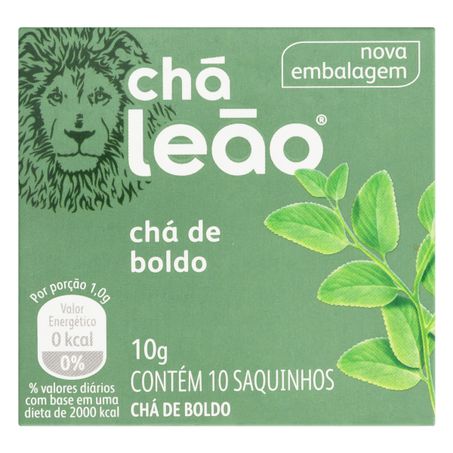 CHÁ BOLDO LEÃO COM 10 SACHÊS