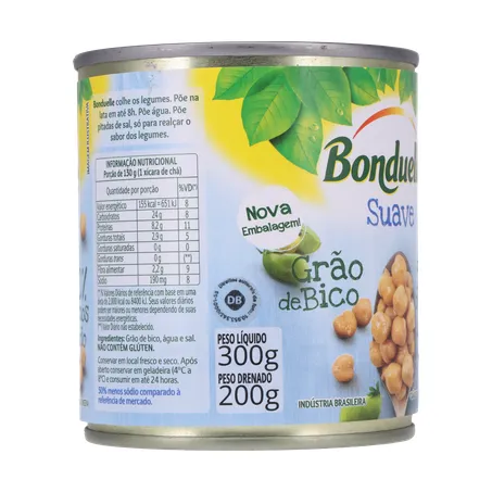 Grao de bico bonduelle suave lt200g 360-11