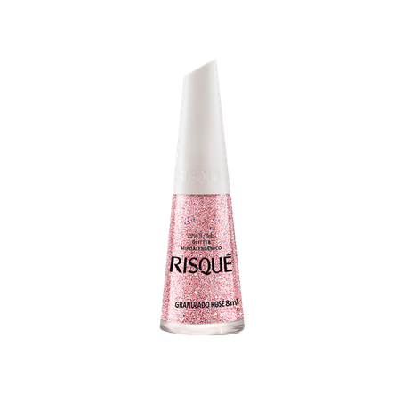 Esmalte risque gliter gran.rose 8ml