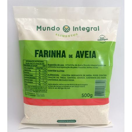 Farinha de aveia mundo integral 500g