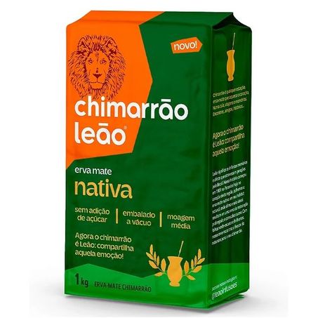 Erva mate leão chimarrão vácuo 1kg