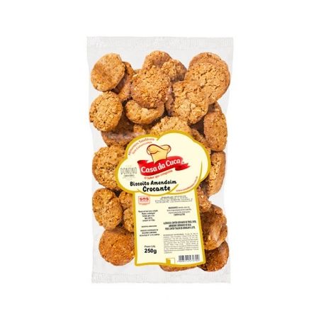 BISCOITO CASA DA CUCA AMENDOIM CROCANTE 250G