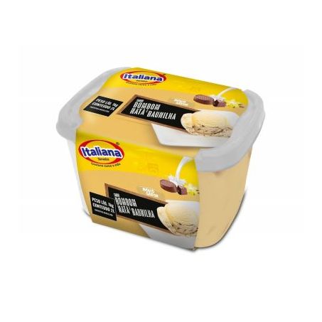 Sorvete bombom/nata/baunilha italiana sorvetes 2l