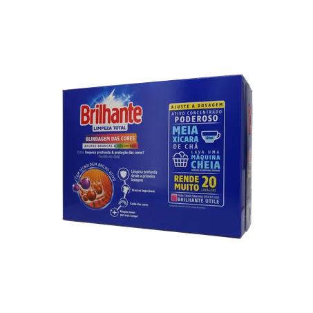 LAVA ROUPA PÓ BRILHANTE LIMPEZA TOTAL LEVE 1,6KG PAGUE 1,450KG 360-20