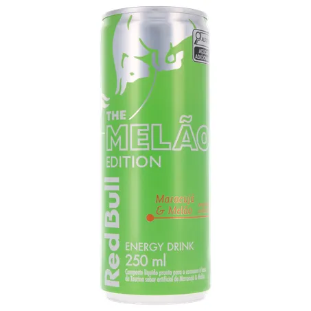BEBIDA ENERGÉTICA RED BULL MARACUJÁ/MELÃO 250ML