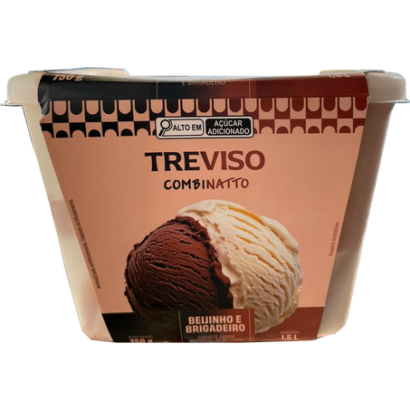 Sorvete Treviso 1.5l Beijinho Brigadeiro