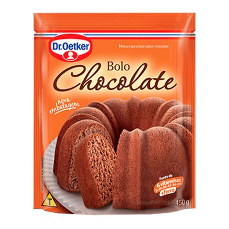 Mistura para bolo dr.oetker chocolate 450g
