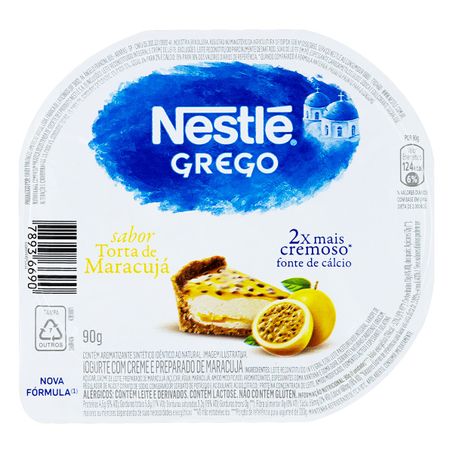 IOGURTE GREGO TORTA DE MARACUJÁ NESTLÉ POTE