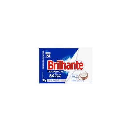 Detergente em pó brilhante delicadeza total caixa 1.6kg