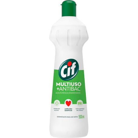 Limpador saif multiuso antibac+alcool floral squeese 500ml