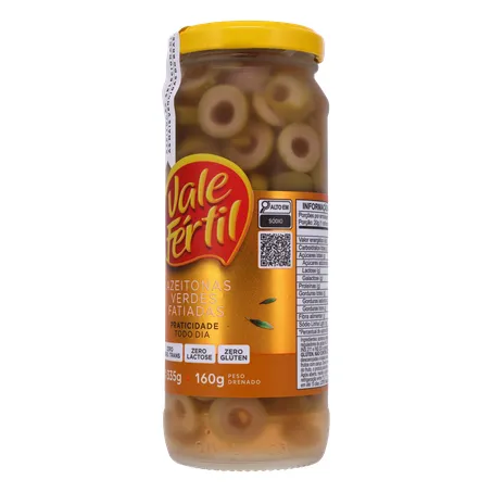 Azeitona Verde Vale Fértil Fatiada Vd 160g 360-4