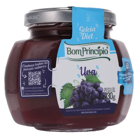 GELEIA BOM PRINC 230G DIET UVA  360-33