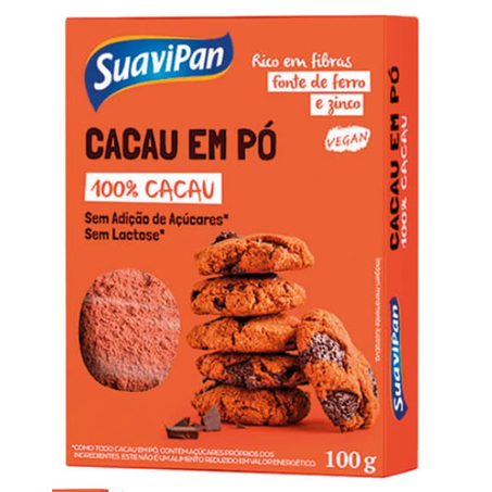 Cacau Em Pó 100 Cacau Zero Açúcar Suavipan 100G