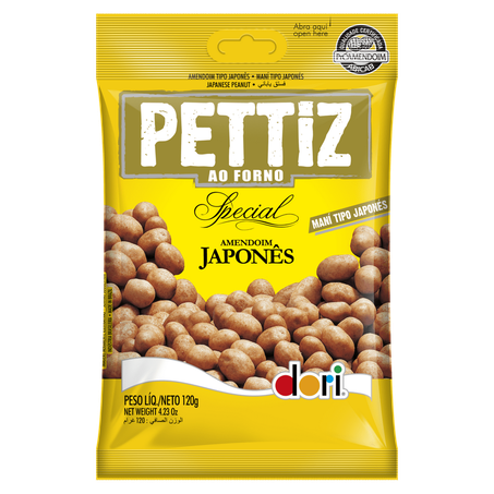 Amendoim pettiz japonês special pacote 120g